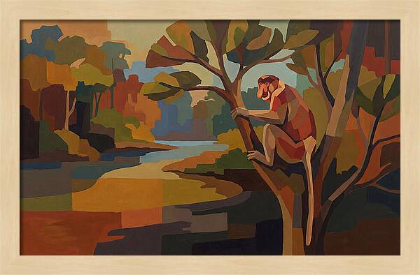 Proboscis Monkey In Borneo