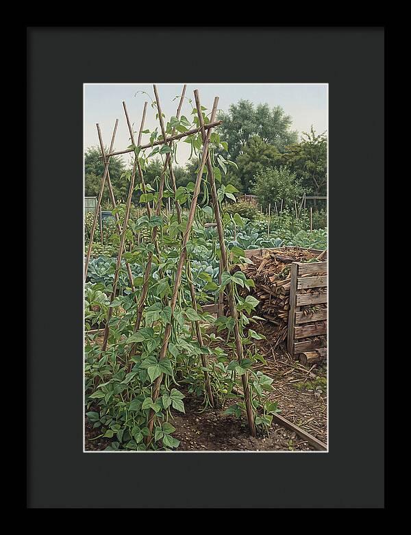Productive Allotment With Bean Poles