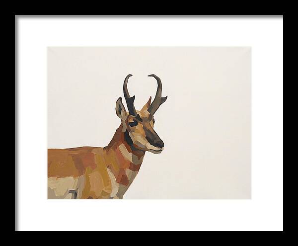 Pronghorn In Minimalist Style