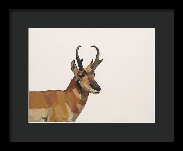Pronghorn In Minimalist Style