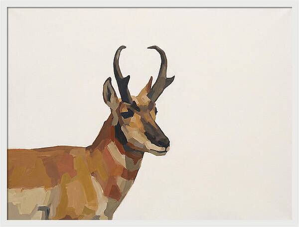 Pronghorn In Minimalist Style