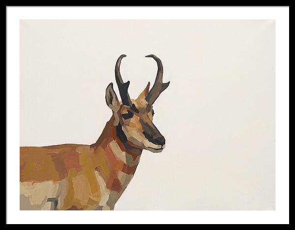 Pronghorn In Minimalist Style