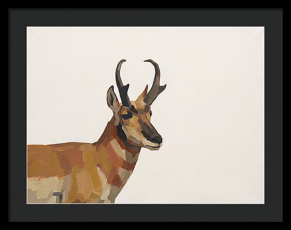 Pronghorn In Minimalist Style