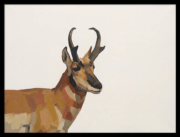 Pronghorn In Minimalist Style