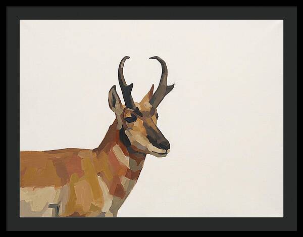 Pronghorn In Minimalist Style