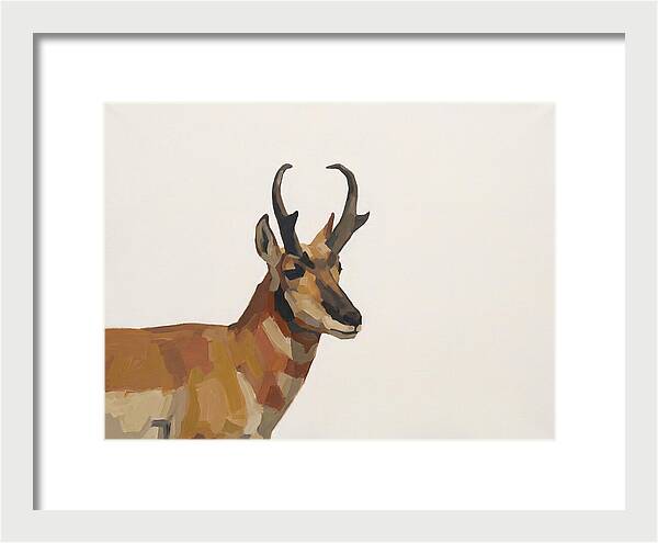 Pronghorn In Minimalist Style