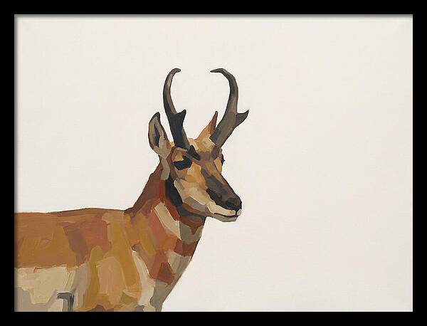 Pronghorn In Minimalist Style