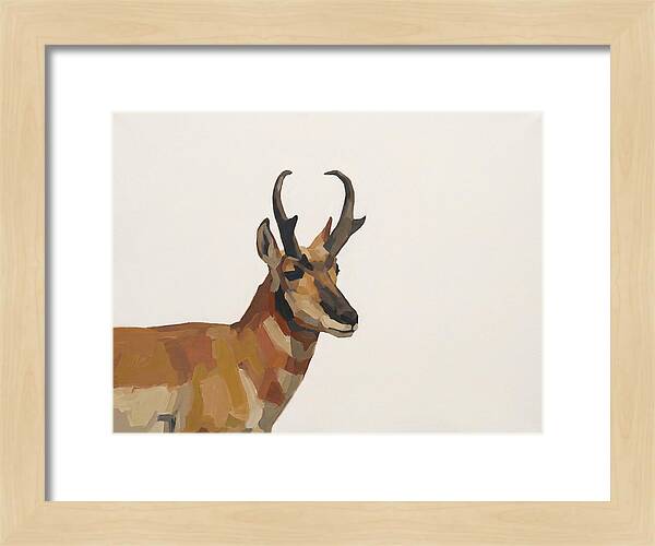 Pronghorn In Minimalist Style