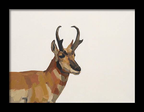 Pronghorn In Minimalist Style