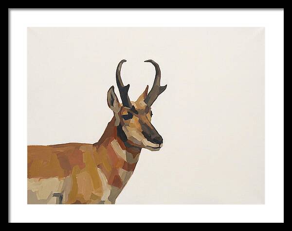 Pronghorn In Minimalist Style