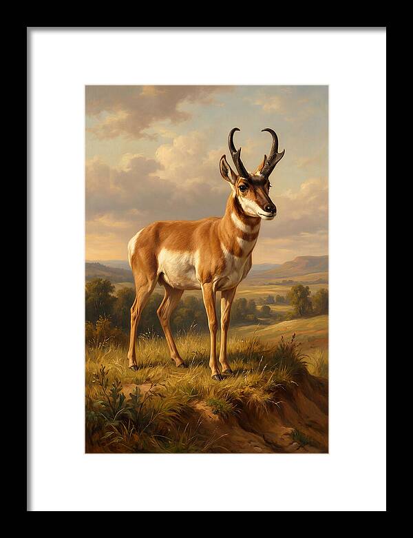 Pronghorn In Natural Habitat