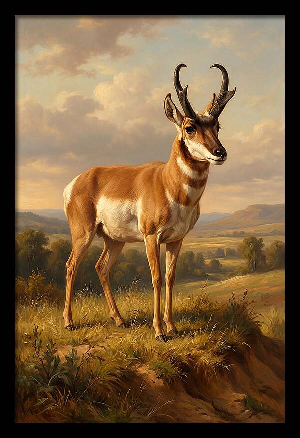 Pronghorn In Natural Habitat