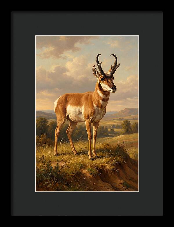 Pronghorn In Natural Habitat
