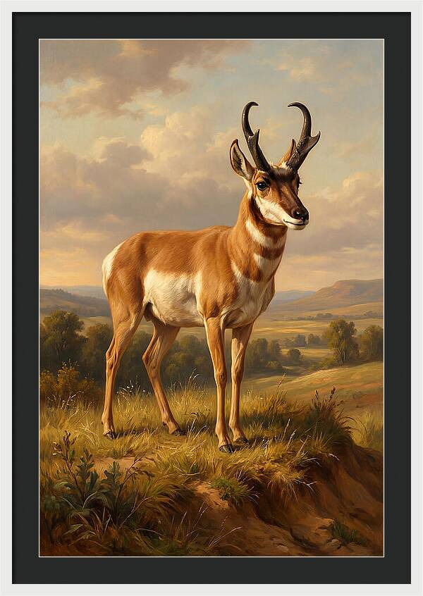 Pronghorn In Natural Habitat