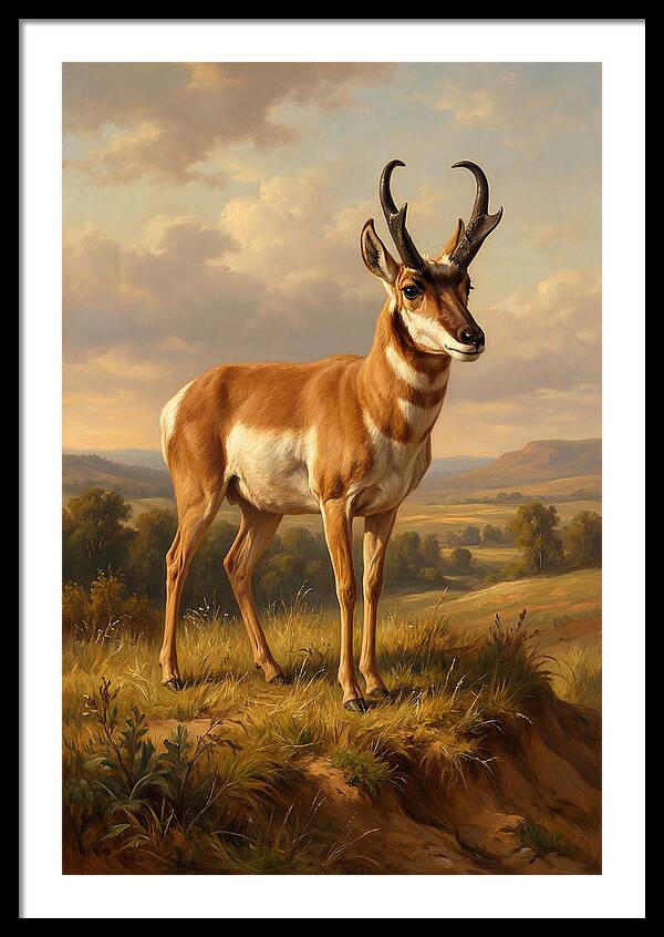 Pronghorn In Natural Habitat
