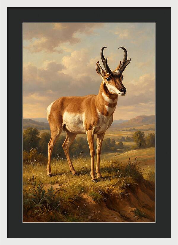 Pronghorn In Natural Habitat
