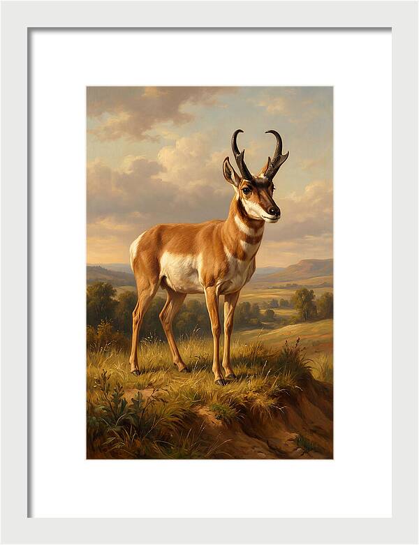 Pronghorn In Natural Habitat