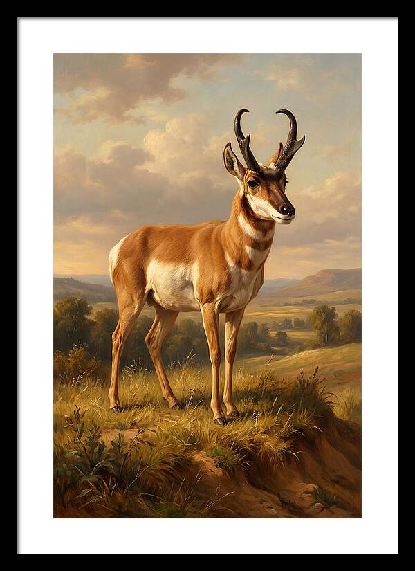Pronghorn In Natural Habitat