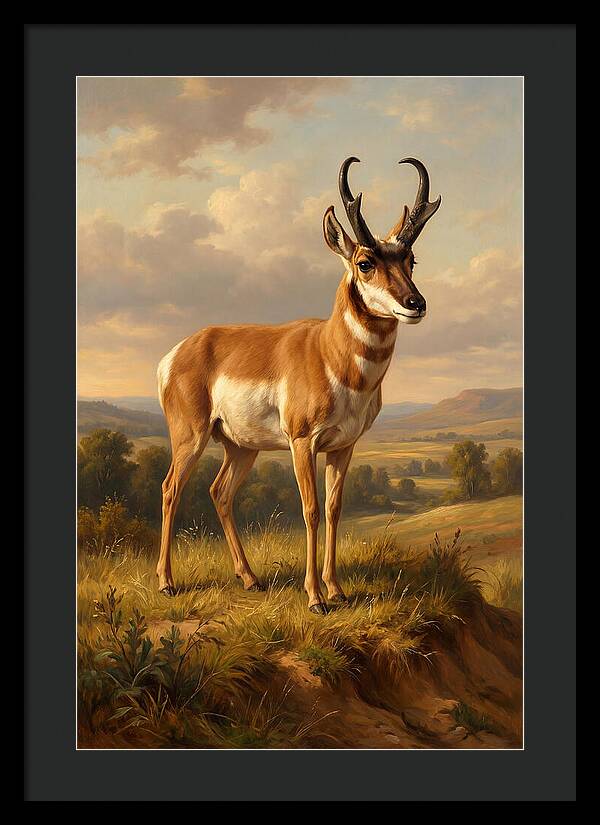 Pronghorn In Natural Habitat