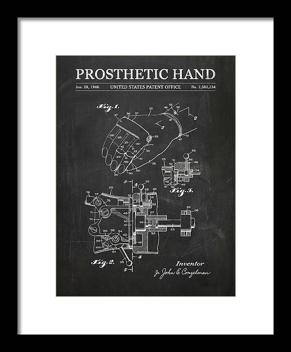 Prosthetic Hand Chalkboard Patent Us2582234a