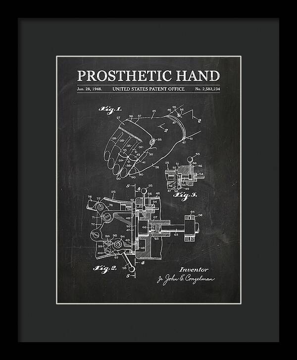 Prosthetic Hand Chalkboard Patent Us2582234a