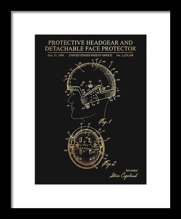 Protective Headgear And Detachable Face Protector Gold Patent Us5129108a