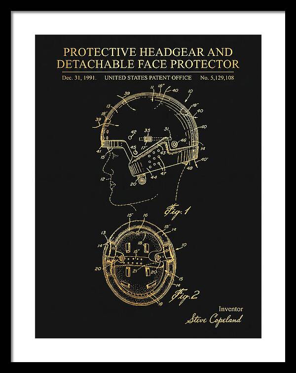 Protective Headgear And Detachable Face Protector Gold Patent Us5129108a