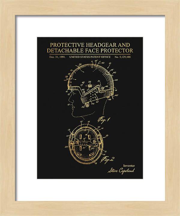 Protective Headgear And Detachable Face Protector Gold Patent Us5129108a