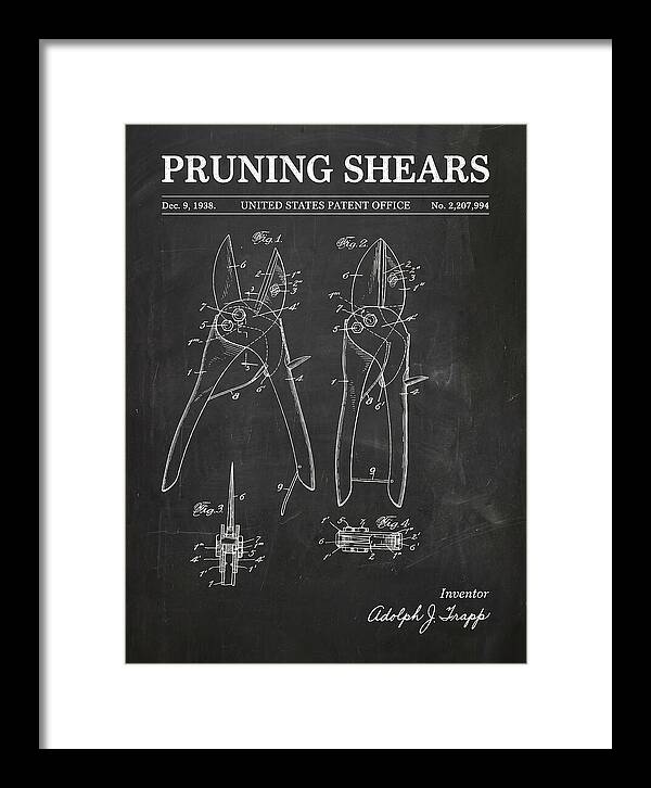 Pruning Shears Chalkboard Patent Us2207994a