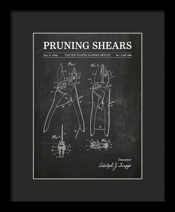 Pruning Shears Chalkboard Patent Us2207994a