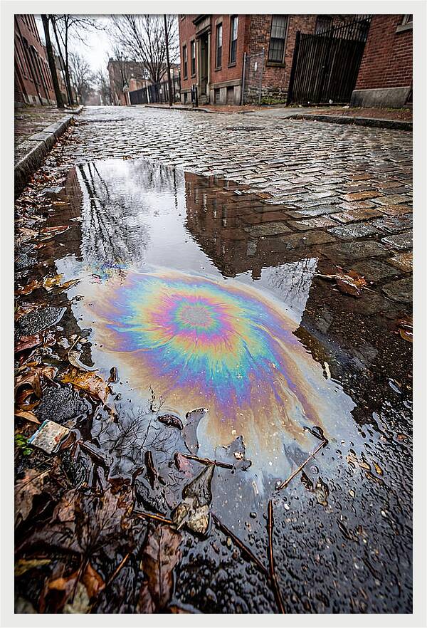 Puddle Oil Rainbow