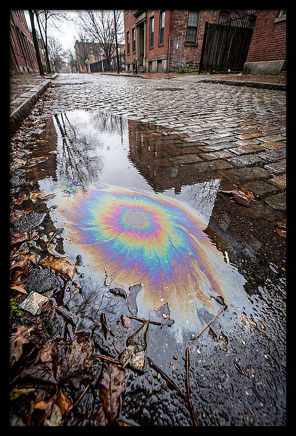 Puddle Oil Rainbow