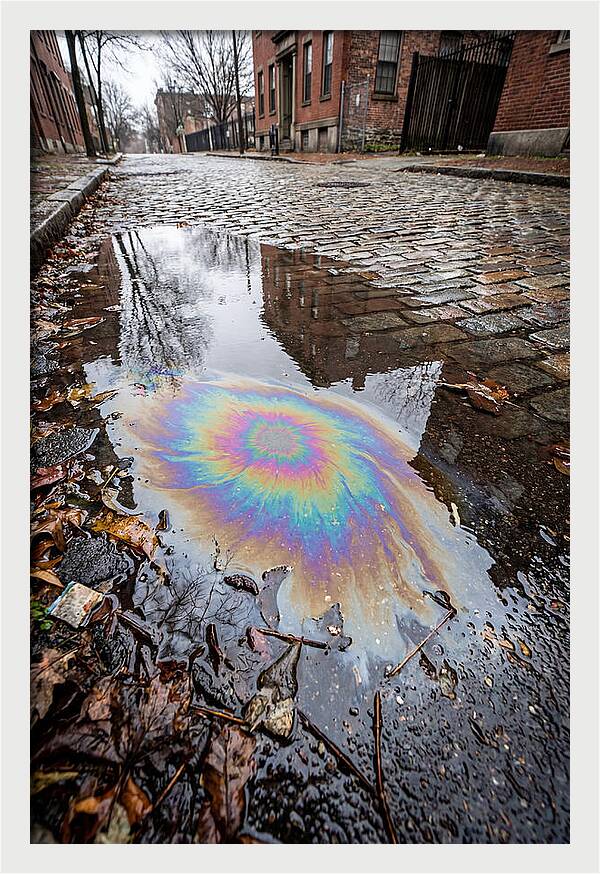 Puddle Oil Rainbow