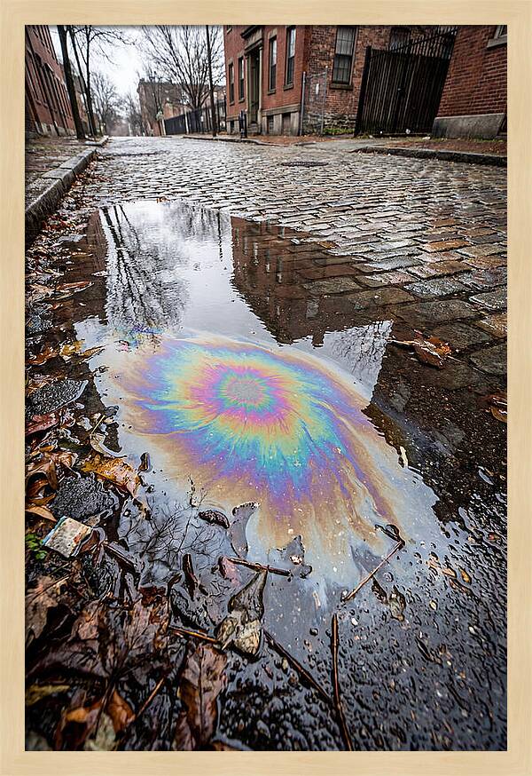 Puddle Oil Rainbow