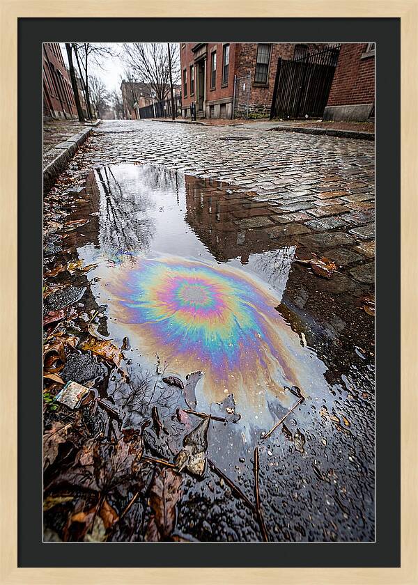 Puddle Oil Rainbow