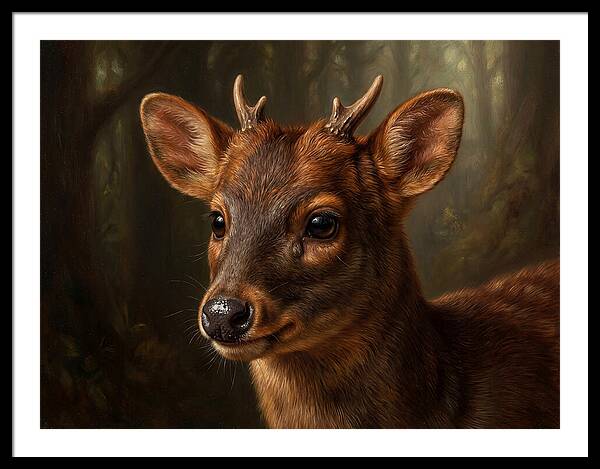 Pudu Hidden In The Forest