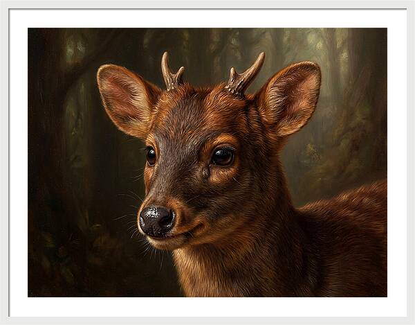Pudu Hidden In The Forest