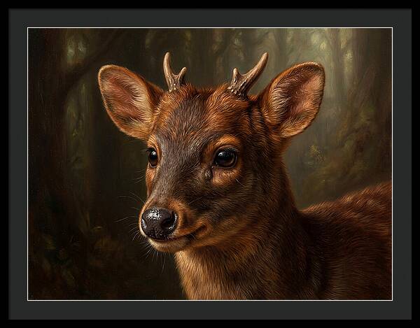 Pudu Hidden In The Forest
