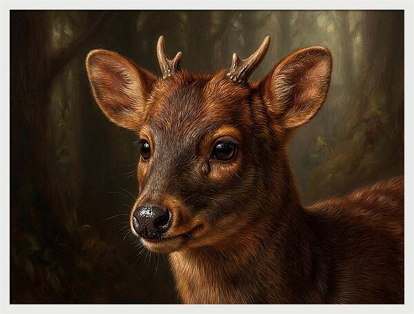 Pudu Hidden In The Forest
