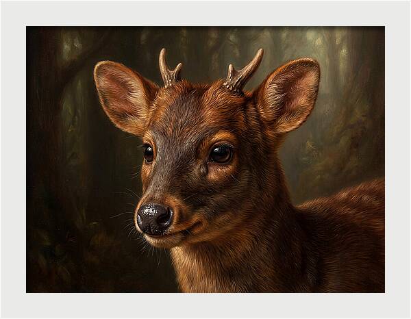 Pudu Hidden In The Forest