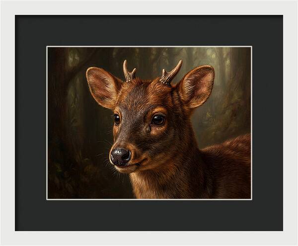 Pudu Hidden In The Forest