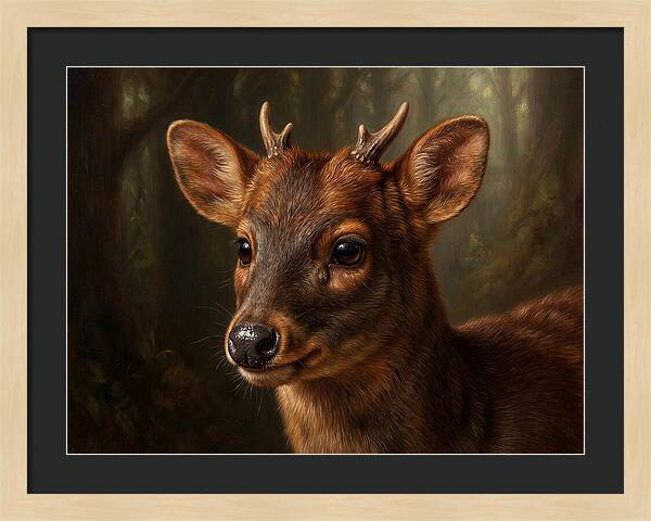Pudu Hidden In The Forest