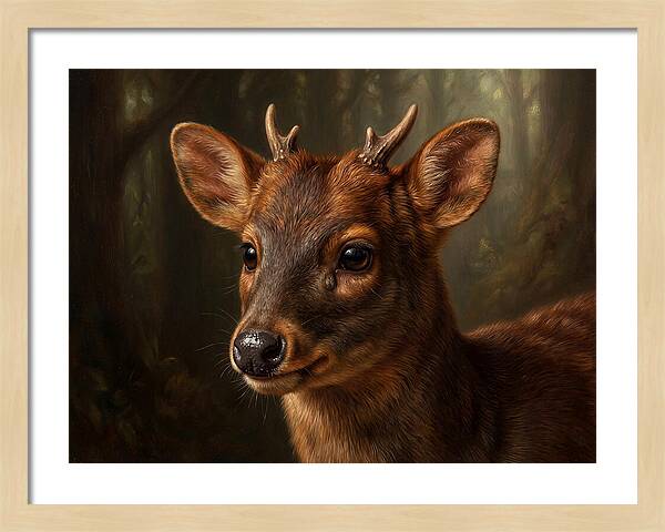 Pudu Hidden In The Forest