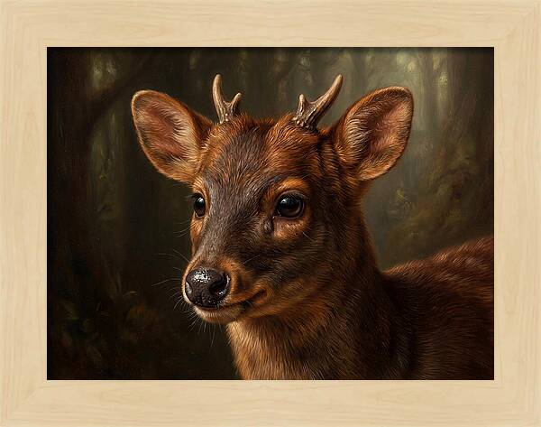 Pudu Hidden In The Forest