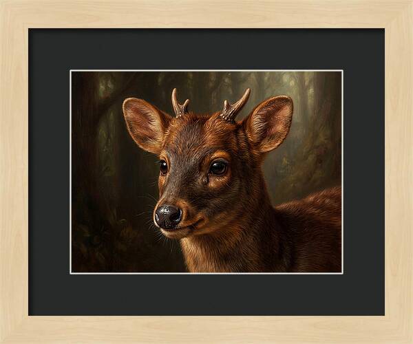 Pudu Hidden In The Forest