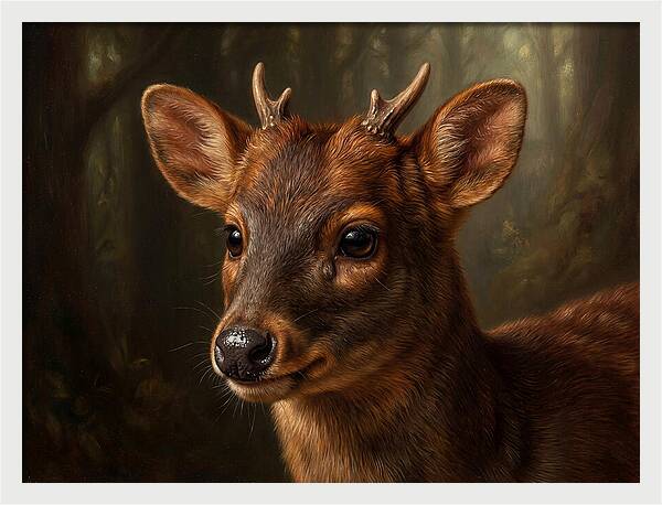 Pudu Hidden In The Forest