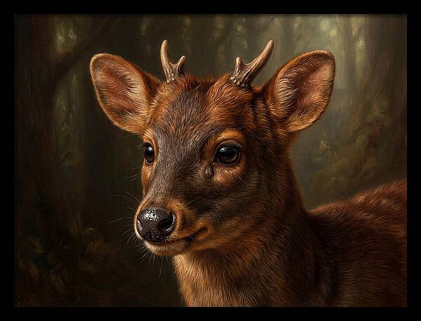 Pudu Hidden In The Forest