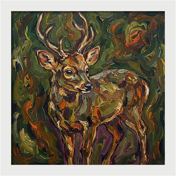 Pudu In Expressionist Style