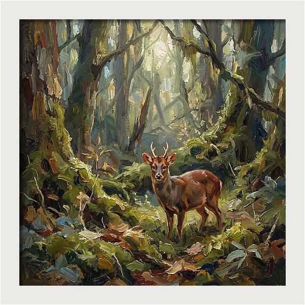 Pudu In The Forest