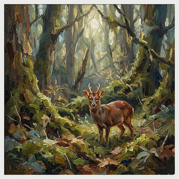 Pudu In The Forest
